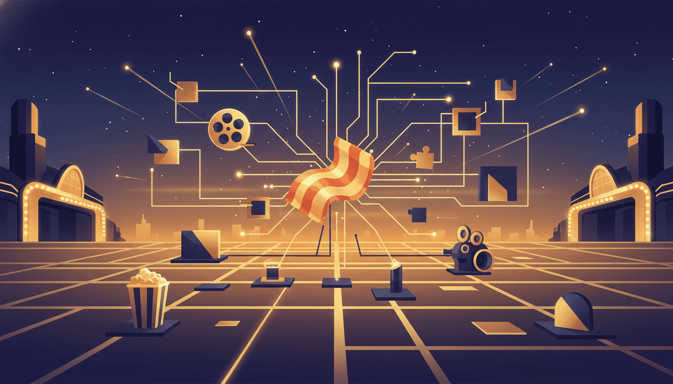 GuessThePlot blog: stylized network of film reels and actor connections for online Kevin Bacon-style movie path games